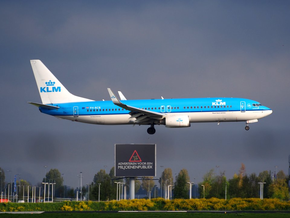 PH-BCB landing at Schiphol (AMS - EHAM), The Netherlands