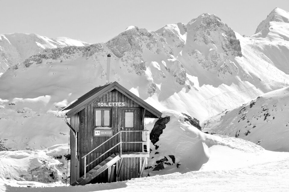 Winter landscape mountain ski