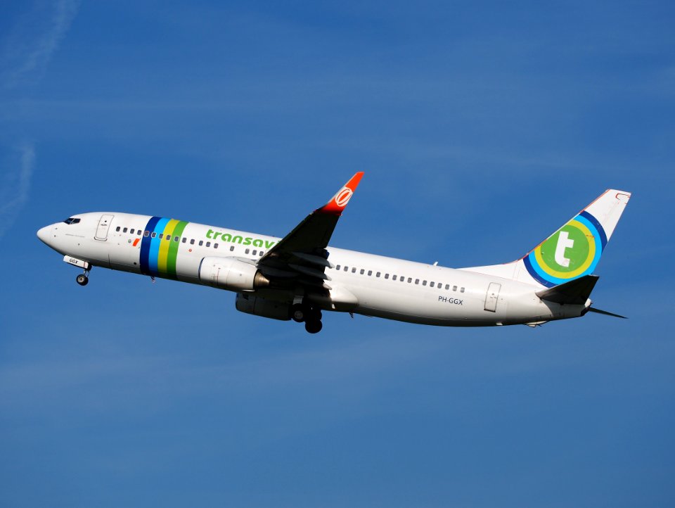 PH-GGX Transavia Boeing 737-800 takeoff from Schiphol (AMS - EHAM), The Netherlands, 17may2014, pic-2