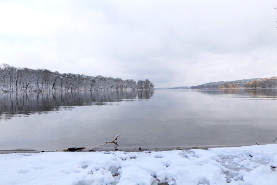 Pfaueninsel and Wannsee from Düppeler Forst with snow 2021-01-30 03