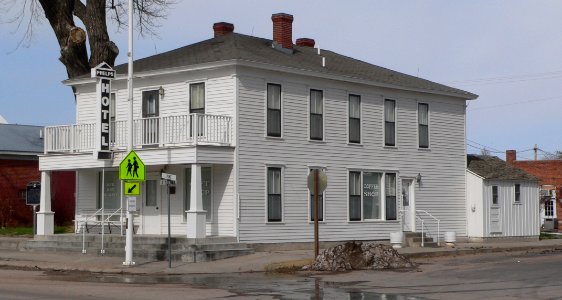 Phelps Hotel (Big Springs, Nebraska) from SW