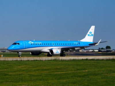PH-EXD KLM Embraer 190 taxiing at Schiphol (AMS - EHAM), The Netherlands, 18may2014, pic-1
