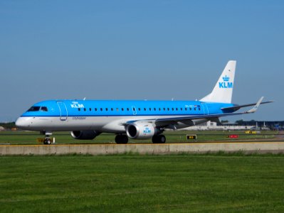 PH-EZY KLM Cityhopper Embraer ERJ-190STD at Schiphol (AMS - EHAM), The Netherlands, 16may2014, pic-1