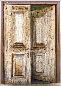 Door wood texture ajar
