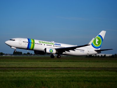PH-HSD Transavia Boeing 737-8K2(WL) takeoff from Schiphol (AMS - EHAM), The Netherlands, 11june2014, pic-1
