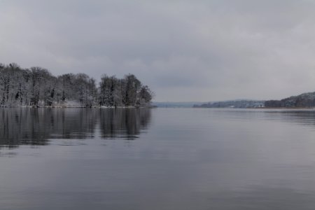 Pfaueninsel and Wannsee from Düppeler Forst with snow 2021-01-30 06