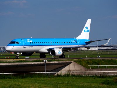 PH-EXC KLM Embraer 190 taxiing at Schiphol (AMS - EHAM), The Netherlands, 18may2014, pic-1 photo