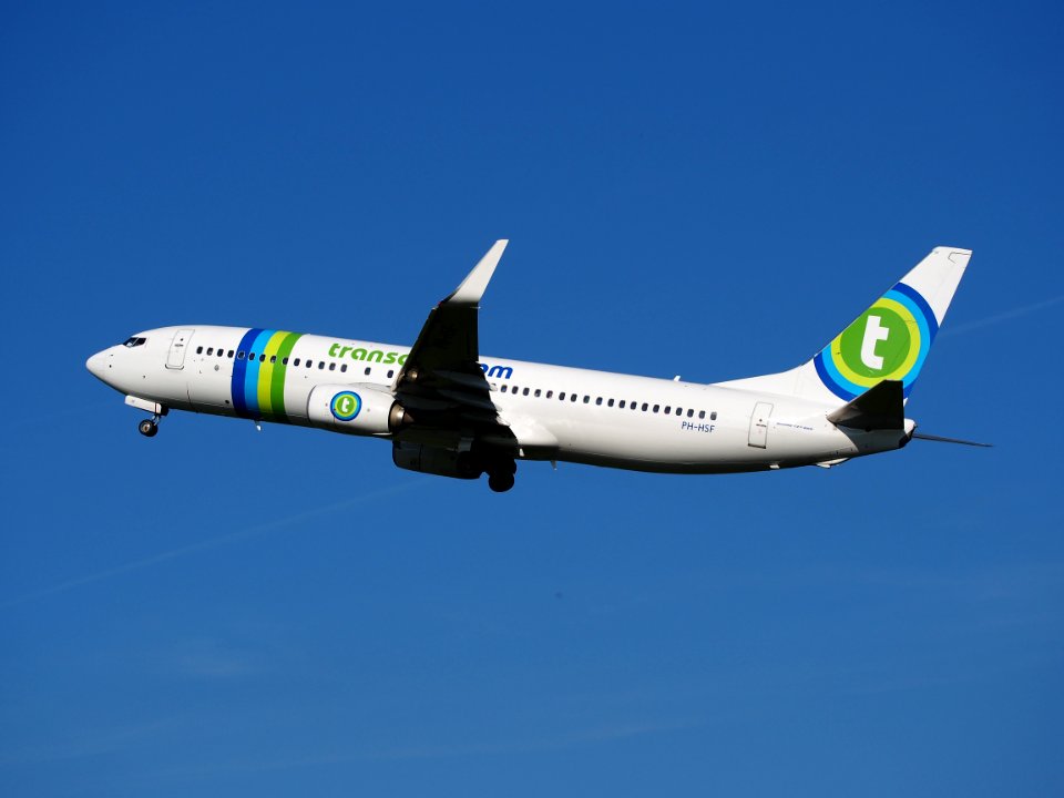 PH-HSF Transavia Boeing 737-8K2, takeoff from Schiphol (AMS - EHAM), The Netherlands, 16may2014, pic-2