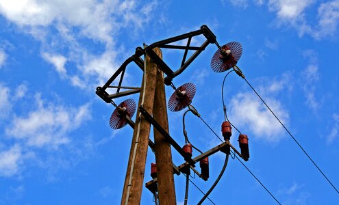 Electricity strommast high voltage