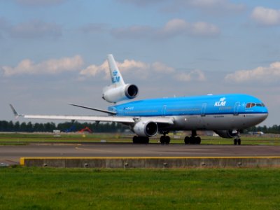 PH-KCB KLM Royal Dutch Airlines McDonnell Douglas MD-11 taxiing at Schiphol (AMS - EHAM), The Netherlands, 18may2014, pic-1 photo