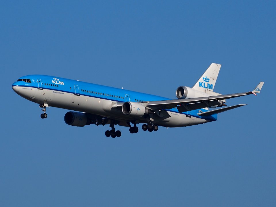 PH-KCA KLM Royal Dutch Airlines McDonnell Douglas MD-11, landing at Schiphol (AMS - EHAM), Netherlands, pic2