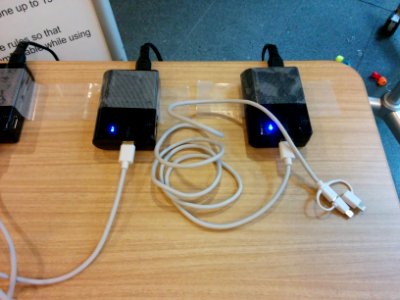 Phone chargers, quite big