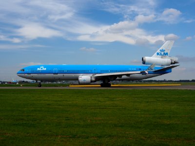 PH-KCB KLM Royal Dutch Airlines McDonnell Douglas MD-11 taxiing at Schiphol (AMS - EHAM), The Netherlands, 18may2014, pic-3 photo