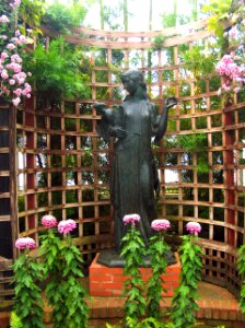 Phipps Conservatory Broderie Room, Maiden Statue 2 by Edmund Amateis, 2015-10-24, 01
