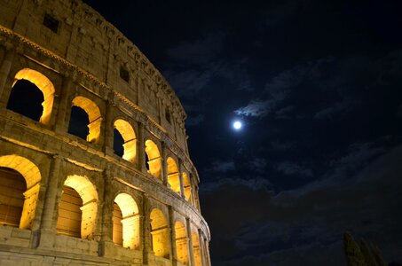 Night ancient rome culture photo