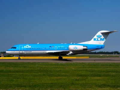 PH-KZC KLM Fokker 70 taxiing at Schiphol (AMS - EHAM), The Netherlands, 18may2014, pic-2 photo