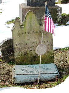 Philips (David) tombstone, Peters Creek Baptist Church Cemetery, 2020-12-23, 02