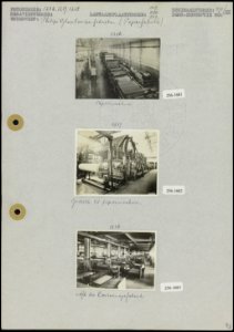Philips Gloeilampenfabrieken te Eindhoven (papierfabriek). Foto 1 Papiermachi…, Bestanddeelnr 256-1681256-1682256-1683