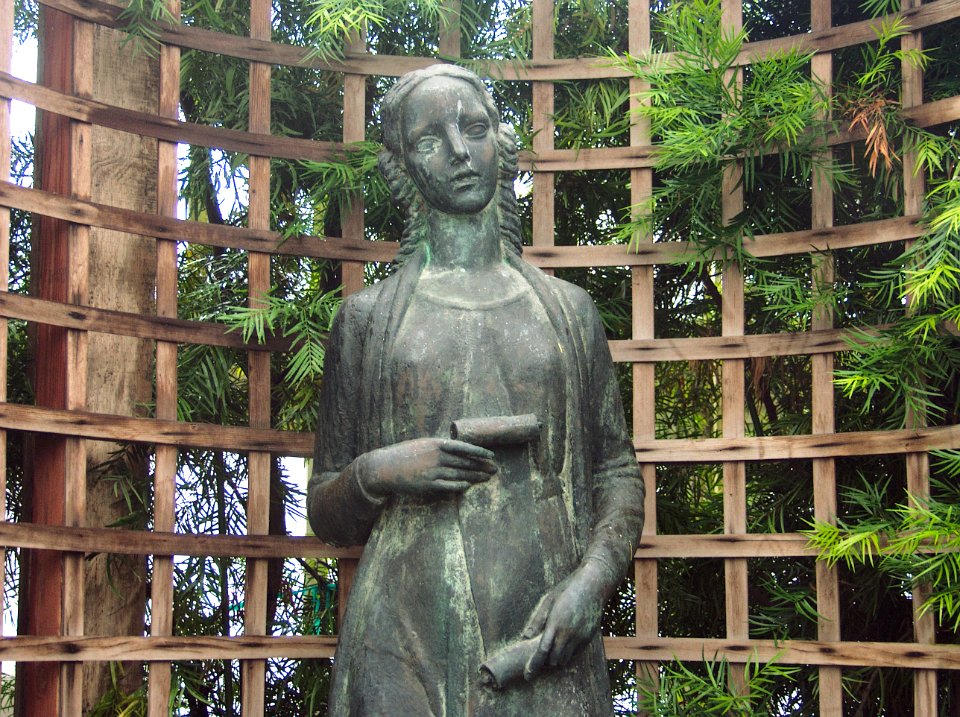 Phipps Conservatory Broderie Room, Maiden Statue 1 by Edmund Amateis, 2015-10-24, 02