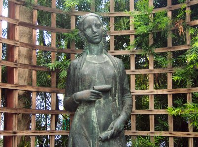 Phipps Conservatory Broderie Room, Maiden Statue 1 by Edmund Amateis, 2015-10-24, 02