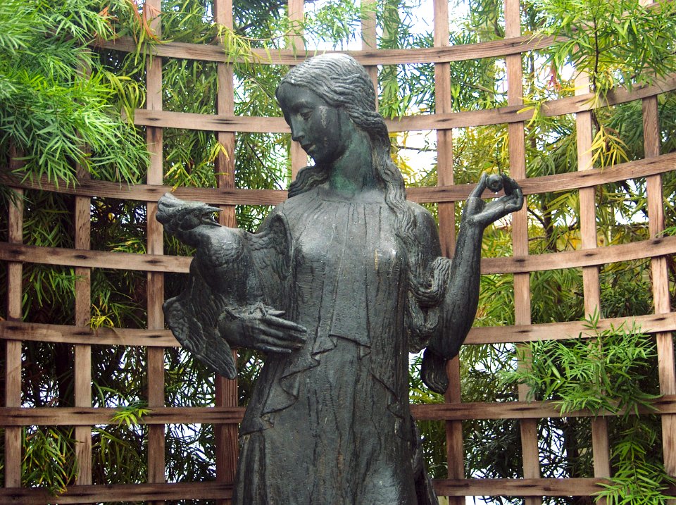 Phipps Conservatory Broderie Room, Maiden Statue 2 by Edmund Amateis, 2015-10-24, 02