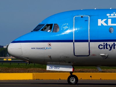 PH-KZB KLM Fokker 70 taxiing at Schiphol (AMS - EHAM), The Netherlands, 18may2014 photo