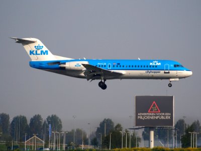 PH-KZB landing at Schiphol (AMS - EHAM), The Netherlands