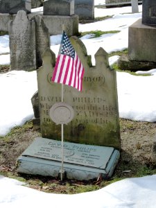 Philips (David) tombstone, Peters Creek Baptist Church Cemetery, 2020-12-23, 01