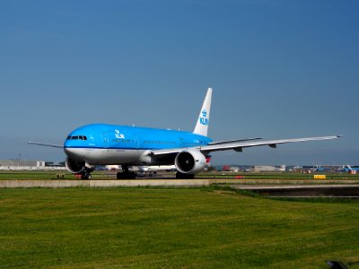 PH-BQE KLM Boeing 777 taxiing at Schiphol (AMS - EHAM), The Netherlands, 17may2014, pic-2 photo