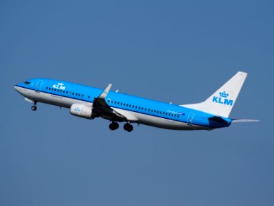 PH-BXV KLM Boeing 737-800 takeoff from Schiphol (AMS - EHAM), The Netherlands, 18may2014, pic-2 photo