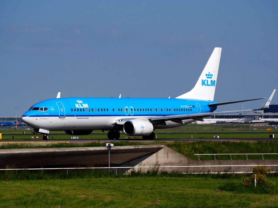 PH-BXU KLM Boeing 737-800 taxiing at Schiphol (AMS - EHAM), The Netherlands, 18may2014, pic-1