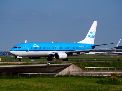 PH-BXU KLM Boeing 737-800 taxiing at Schiphol (AMS - EHAM), The Netherlands, 18may2014, pic-1 photo