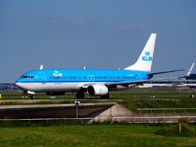 PH-BXU KLM Boeing 737-800 taxiing at Schiphol (AMS - EHAM), The Netherlands, 18may2014, pic-1