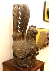 Phoenix and chicks, Chu Quyen Communale house, Ha Tay province, 17th century AD, wood - Vietnam National Museum of Fine Arts - Hanoi, Vietnam - DSC05023
