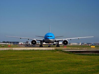 PH-BQE KLM Boeing 777 taxiing at Schiphol (AMS - EHAM), The Netherlands, 17may2014, pic-1 photo