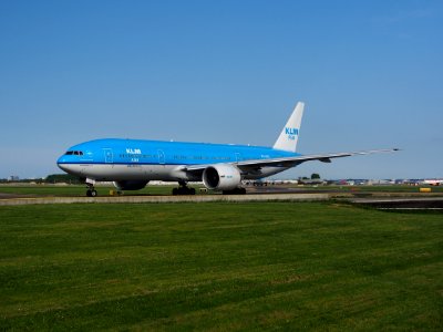 PH-BQL KLM Boeing 777 taxiing at Schiphol (AMS - EHAM), The Netherlands, 18may2014, pic-1