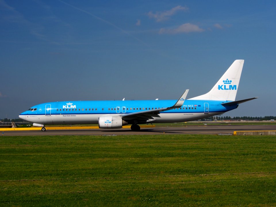 PH-BXZ KLM Boeing 737-800 taxiing at Schiphol (AMS - EHAM), The Netherlands, 17may2014