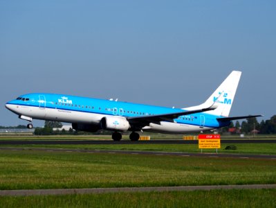 PH-BXE KLM Boeing 737-800 takeoff from Schiphol (AMS - EHAM), The Netherlands, 16may2014 photo