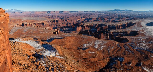 Grand view point trail canyonlands national park utah photo