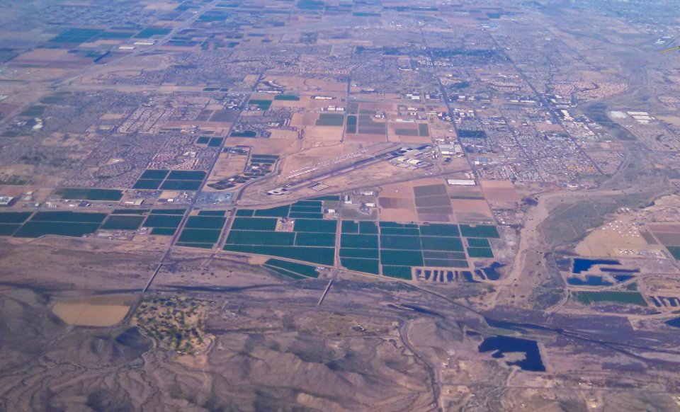 Phoenix Goodyear Airport from Air GYR