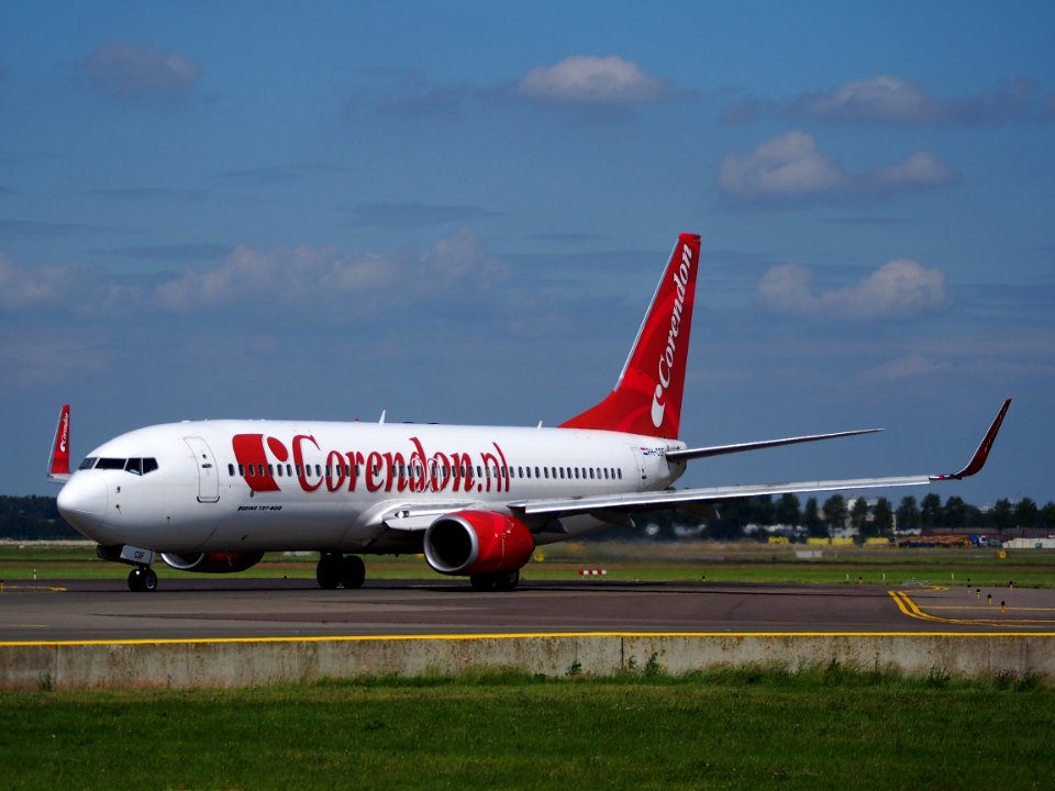 PH-CDF Corendon Dutch Airlines Boeing 737-804(WL) taxiing at Schiphol (AMS - EHAM), The Netherlands, 18may2014, pic-2