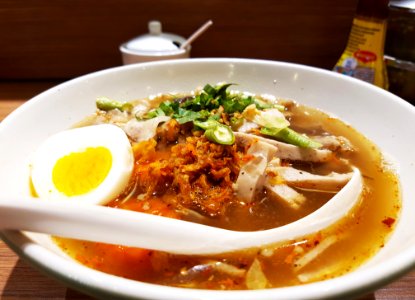 Pho noodles in tomyam soup, Bangkok, 2017-11-12 (1) photo