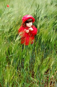 Child red meadow
