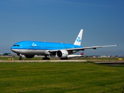 PH-BQE KLM Boeing 777 taxiing at Schiphol (AMS - EHAM), The Netherlands, 17may2014, pic-3 photo