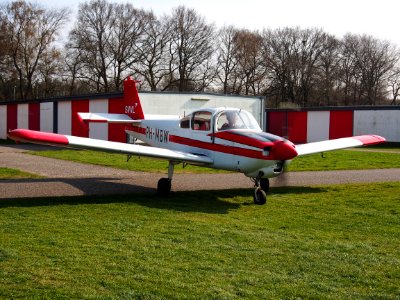 PH-MBW, Fuji FA200 at Hilversum Airport (ICAO EHHV), photo4