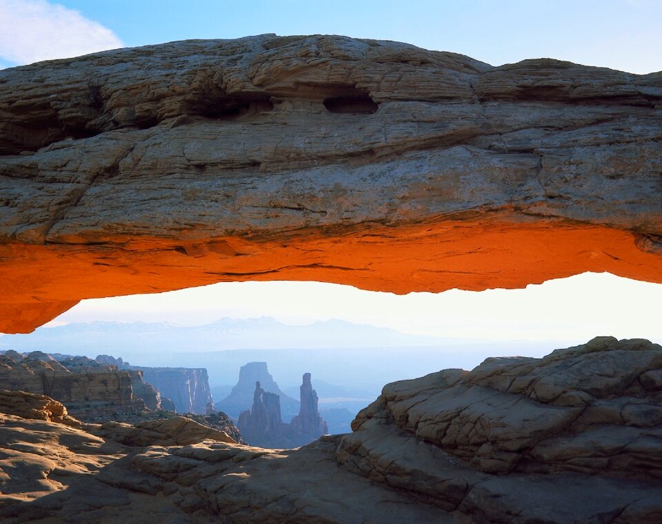 Rocks erosion panorama