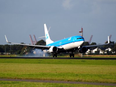 PH-BXG KLM Royal Dutch Airlines Boeing 737-8K2(WL) - cn 30357, 11Aug2014, landing at Schiphol (AMS - EHAM), The Netherlands, pic2 photo