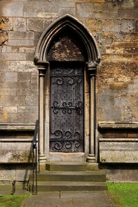 Medieval architecture entrance photo