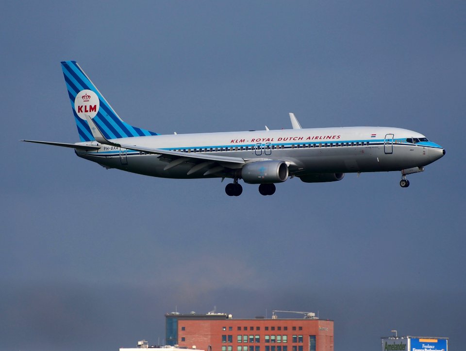 PH-BXA landing at Schiphol (AMS - EHAM), The Netherlands