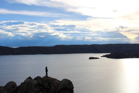 Titicaca sunset nature photo